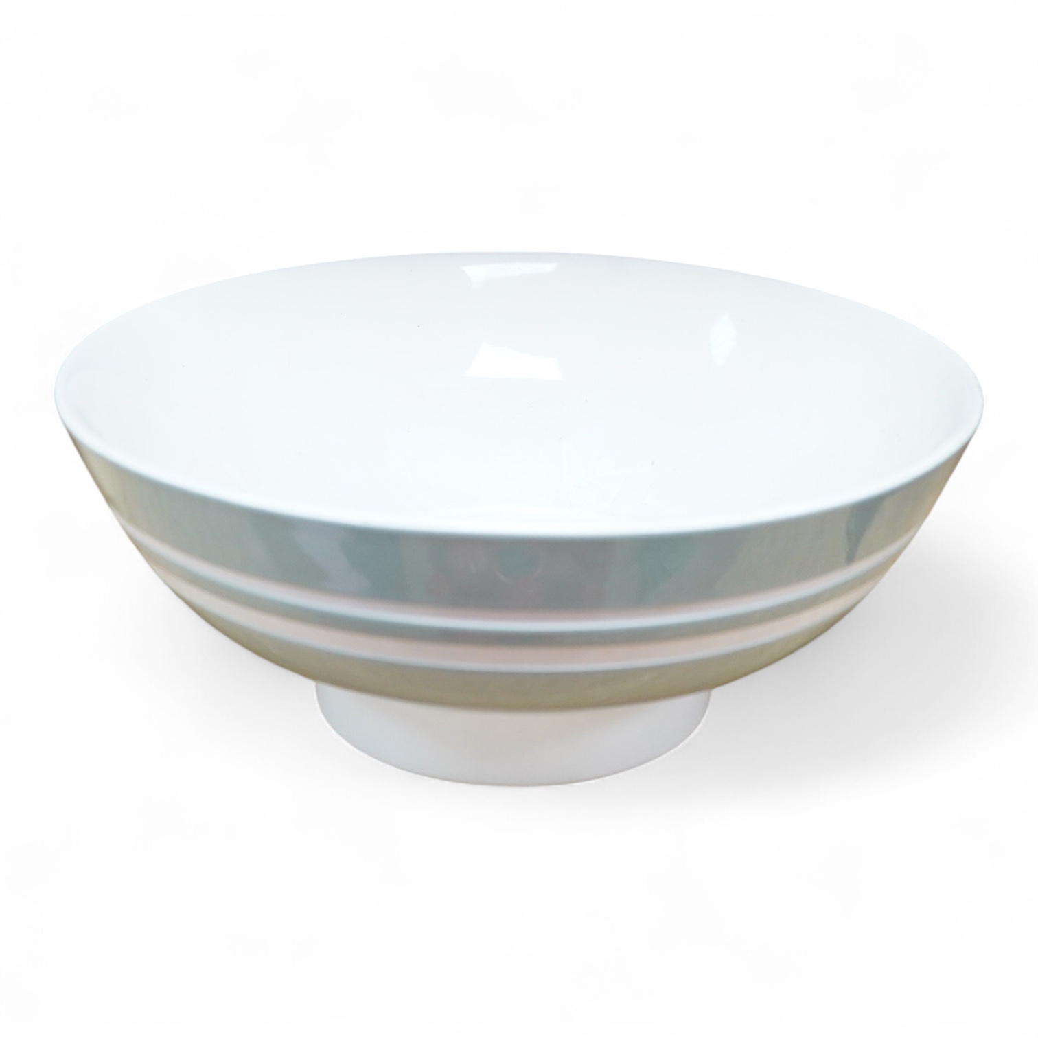 Keith Murray for Wedgwood, a large celadon footed bowl, stamped to the base, 28cm in diameter